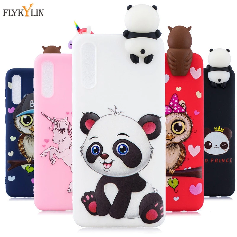 Silicone Case on sFor Coque Samsung Galaxy A20 A30 A40 A50 A70 A11 A21 A31 A41 Case Panda Back Cover For Samsung A51 A71 Cases