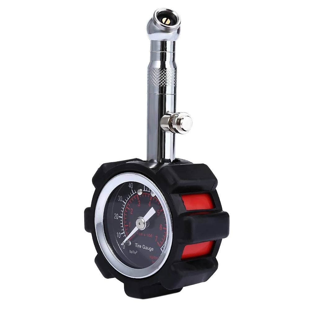 High Accuracy Tire Pressure Gauge Black 100 psi For Accurate Car Air Pressure Tyre Gauge For Car Truck and Motorcycle