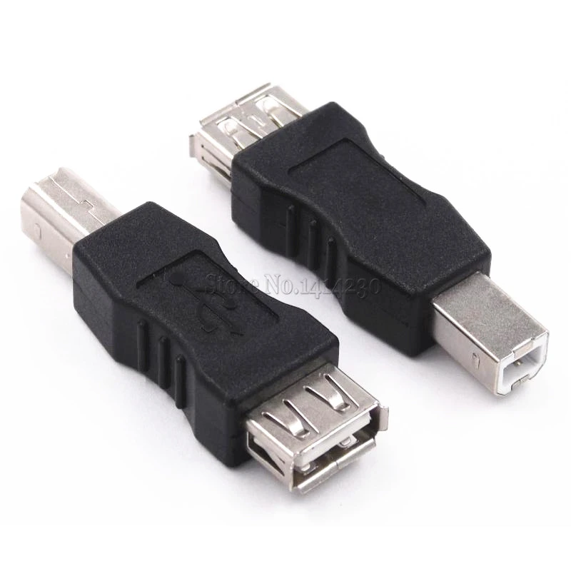 USB 2.0 Type A Female to B Male Adaptor For USB Printer Square Of the Public Transfer Joint