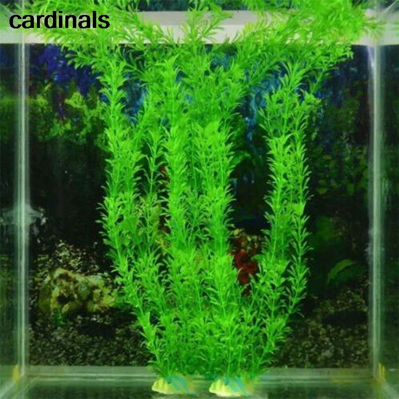 37CM Green Artificial Eco Friendly Plastic Aquarium Fake Water Plants Home Fsh Tank Decoration Accessories