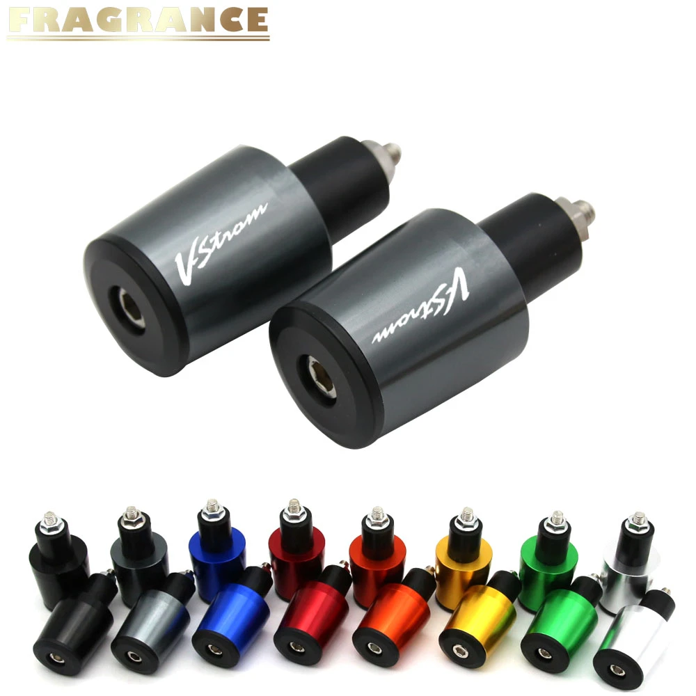 For Suzuki DL650 V-STROM DL 650 VSTROM 2004-2009 7/8'' 22MM Motorcycle Handlebar Grips Handle Bar Cap End Plugs