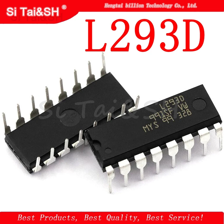 5PCS L293D L293 293 DIP-16 Stepper Driver Chip IC 100% New Bridge driver - internal switch
