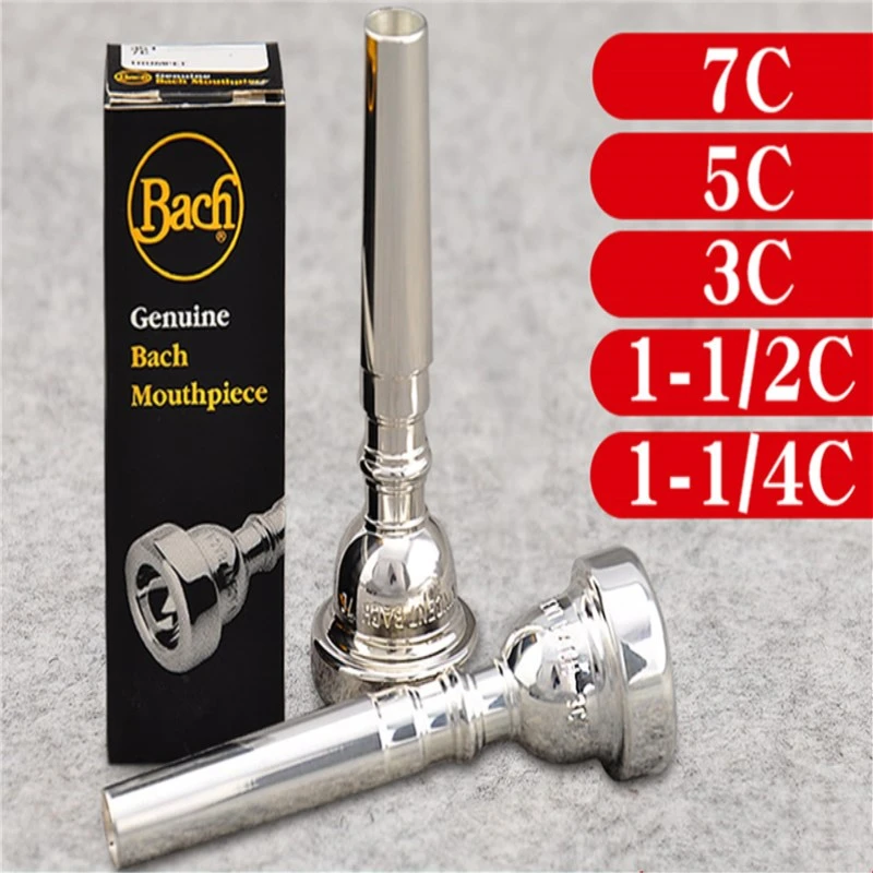 Vincent Bach 351 Series Standard Trumpet Mouthpiece 3C 5C 7C 1.5C silver-plated