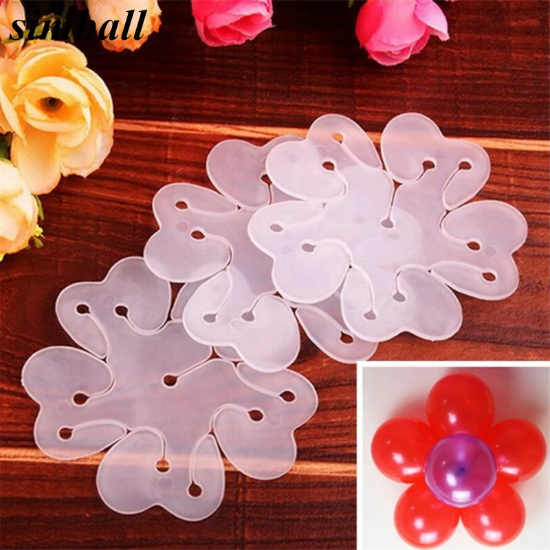 5 In 1 Balloon Modelling Seal Clip Balloon Sticks Plum Flower Tie Latex Balloons Sealing Clips Wedding Party Decoration Supplies