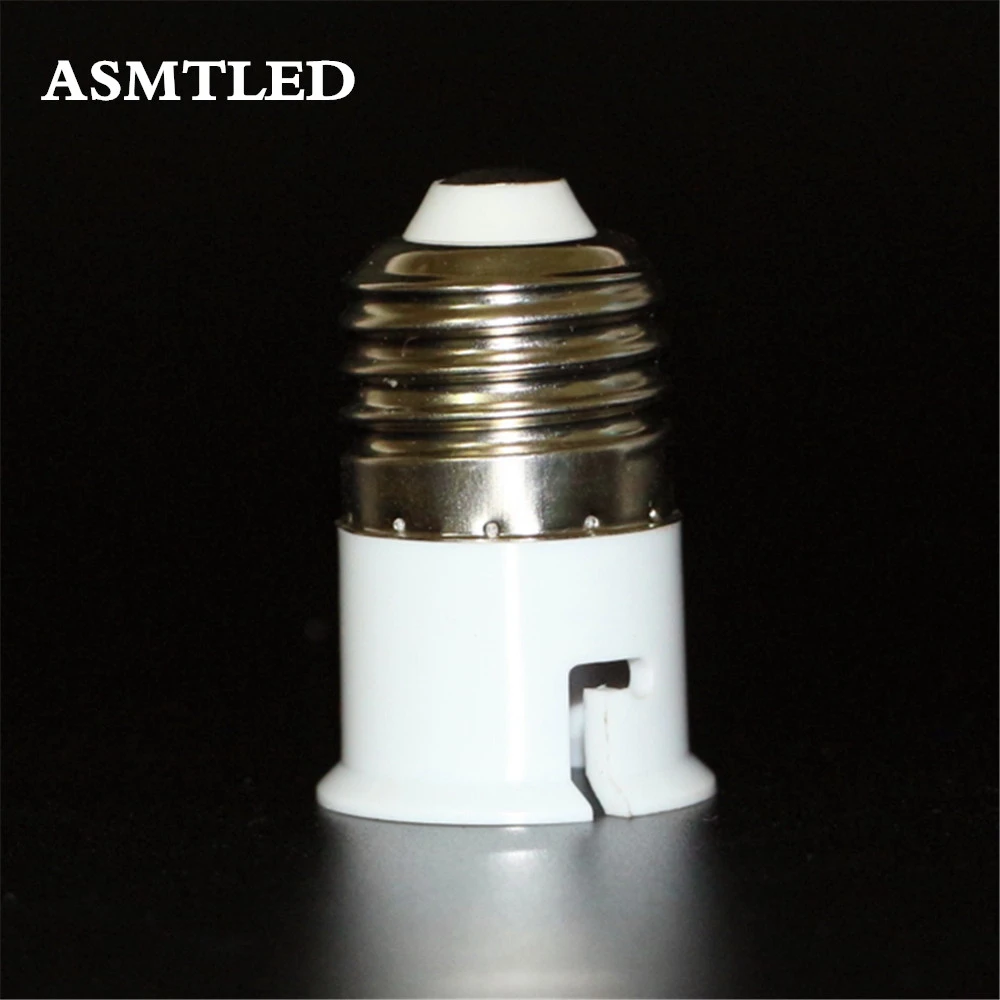ASMTLED Brand E27 to B22 adapter High quality material fireproof material socket adapter LED lamps Corn Bulb light Ure 1pcs/lot