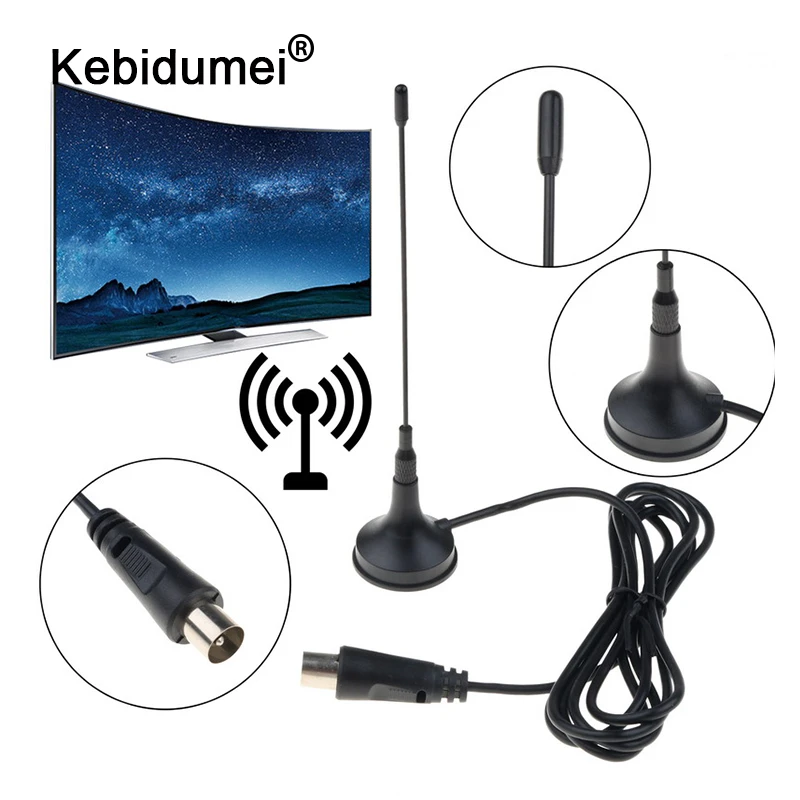 Mini HDTV Antenna DVB-T Freeview 5dBi Digital TV Antenna Indoor Signal Receiver Aerial Booster CMMB Televison Receivers