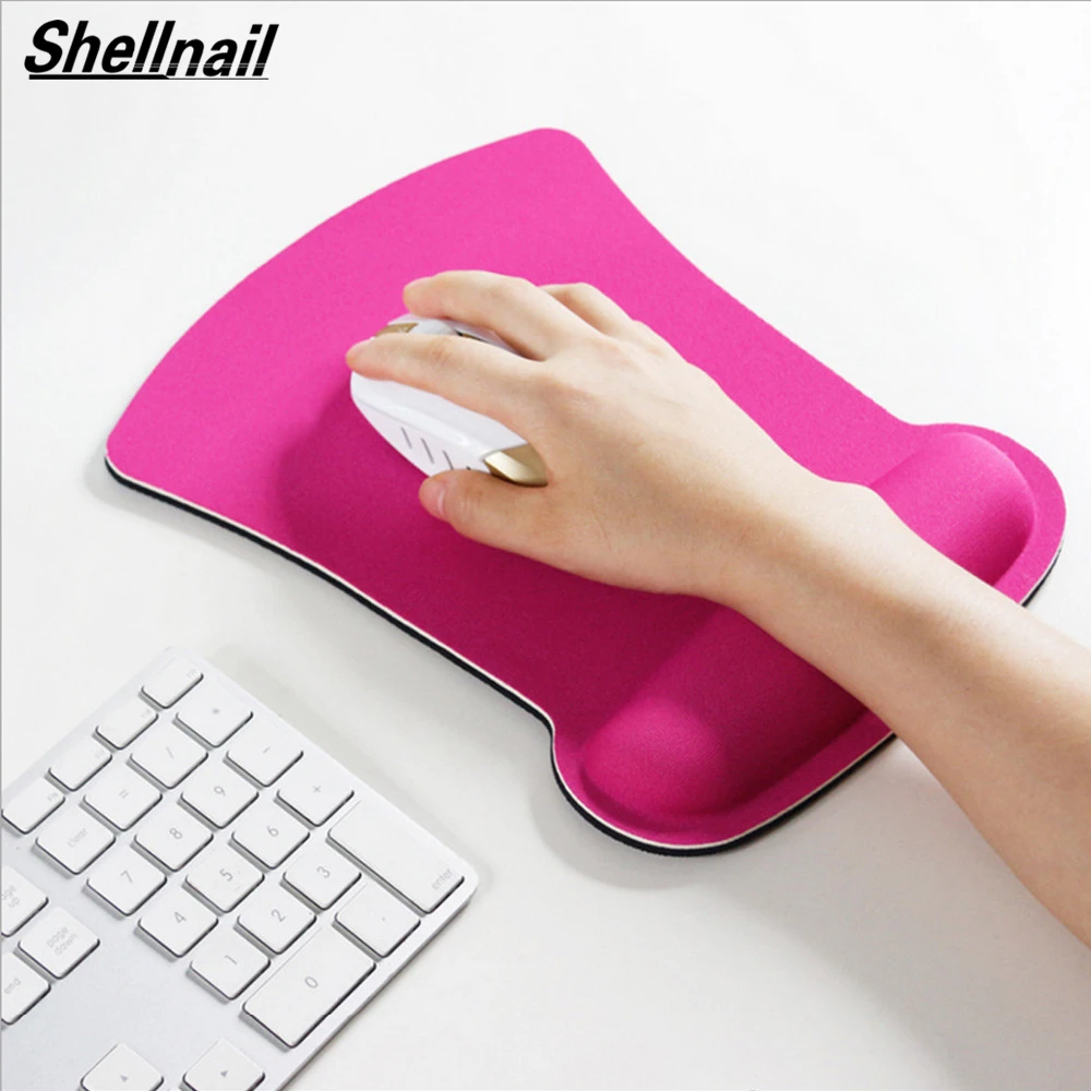 Shellnail Thicken Soft Sponge Wrist Rest Mouse Pad For Optical/Trackball Mat Mice Pad Computer Durable Comfy Mouse Mat