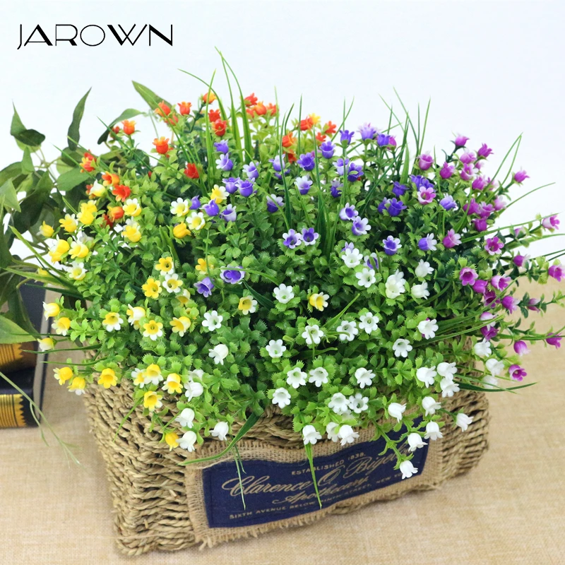 JAROWN Simulation Lily Of The Valley Bouquet Artificial Plastic Fake Flowers Wedding DIY Flores Home Party Feast Decor Flower