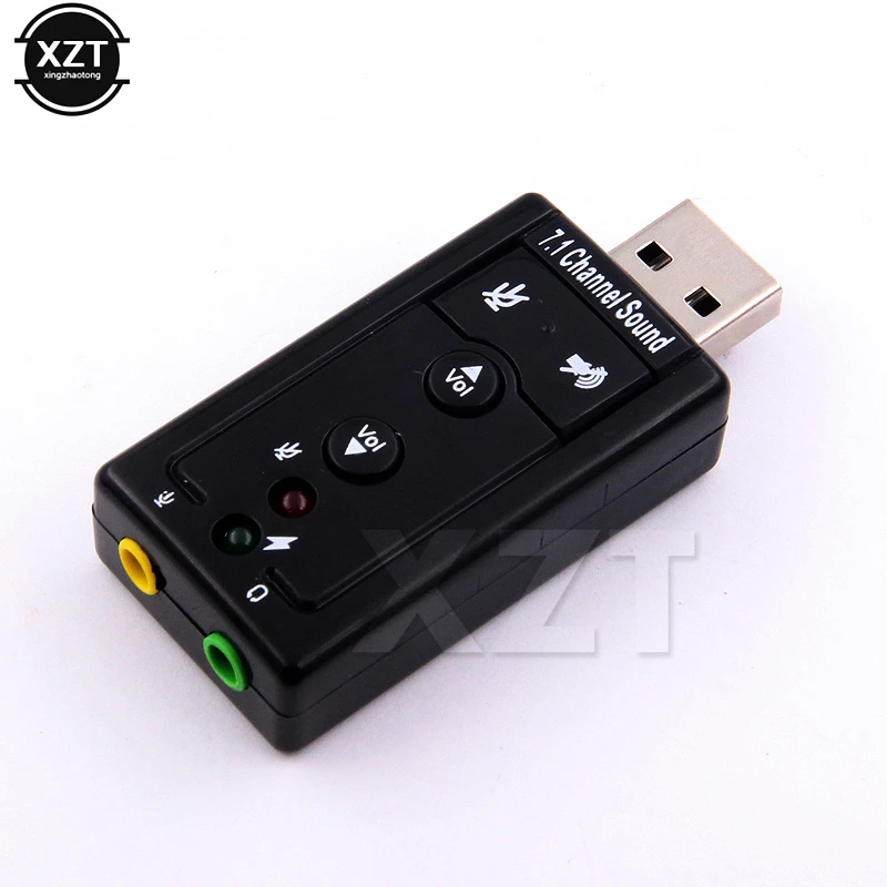 New 7.1 External USB Sound Card USB to Jack 3.5mm Headphone Audio Adapter Micphone Sound Card For Mac Win Compter Android Linux