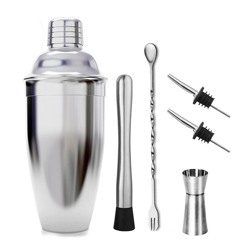 UPORS Cocktail Shaker 550ml/750ml Stainless Steel Wine Martini Boston Shaker Mixer For Bar Party Bartender Tools Bar Accessories