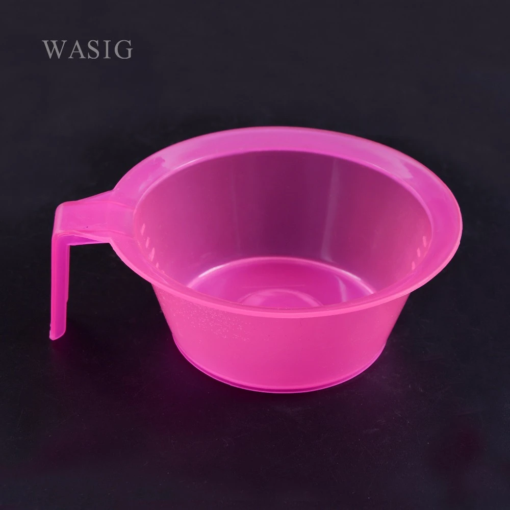 1 Pcs Pink Hairdressing Hair Color Mixing Bowls Hair Color Dye Tint Cup DIY Color Hairs Styling Tools