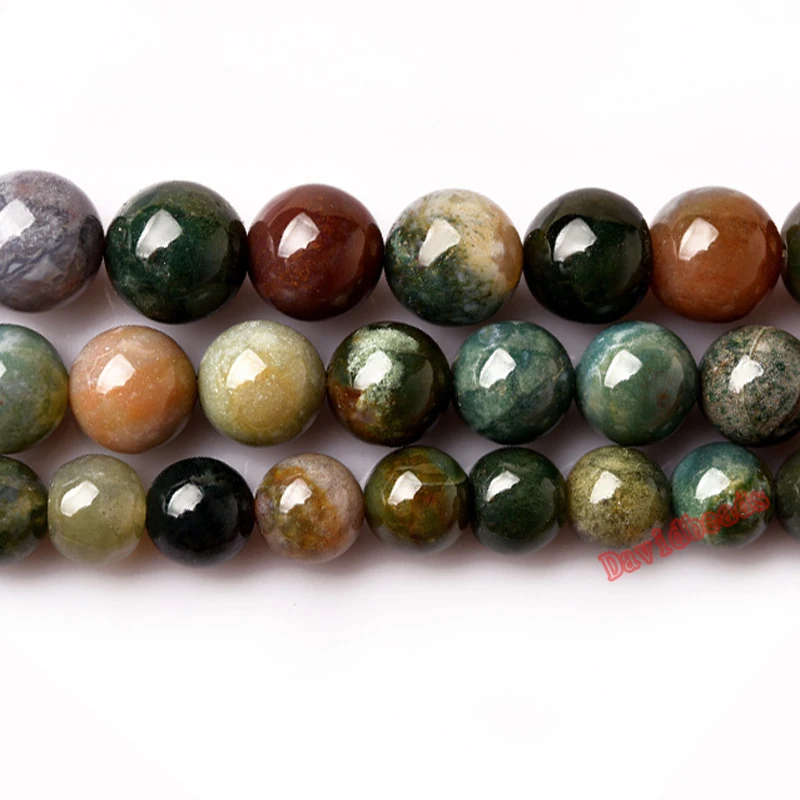 Fctory Price Natural Stone Smooth Indian Agat Round Loose Beads 16