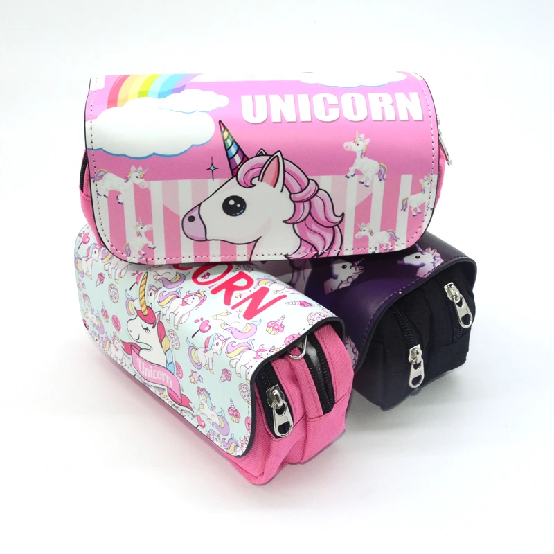 Pencil Case Estuche Escolar Trousse Scolaire School Kalem Kutusu Pencilcase Estuches Para El Colegio Cute Unicorn Kawaii Bag