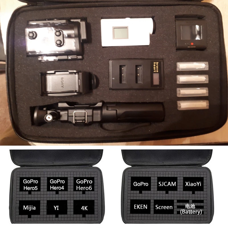 New Travel Bag Storage Case for Sony X1000 X1000V X3000 AS300 AS50 AS15 AS20 AS30 AS100 AS200 AZ1 mini POV Action Digital Camera