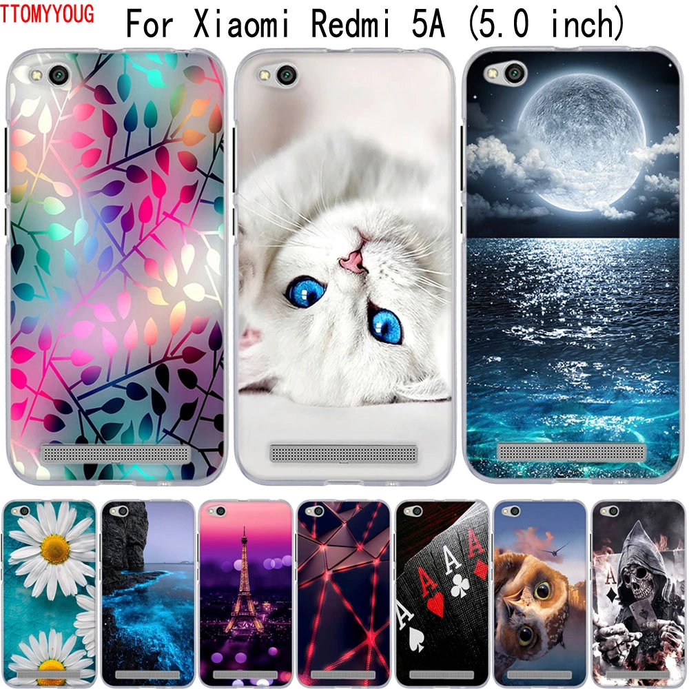 For Case Xiaomi Redmi 4A 5A 6A Cover Cute Cover For Xiaomi Redmi 5A 6A 4A Case Soft Silicone TPU Bag For Xiaomi Redmi5a Cases