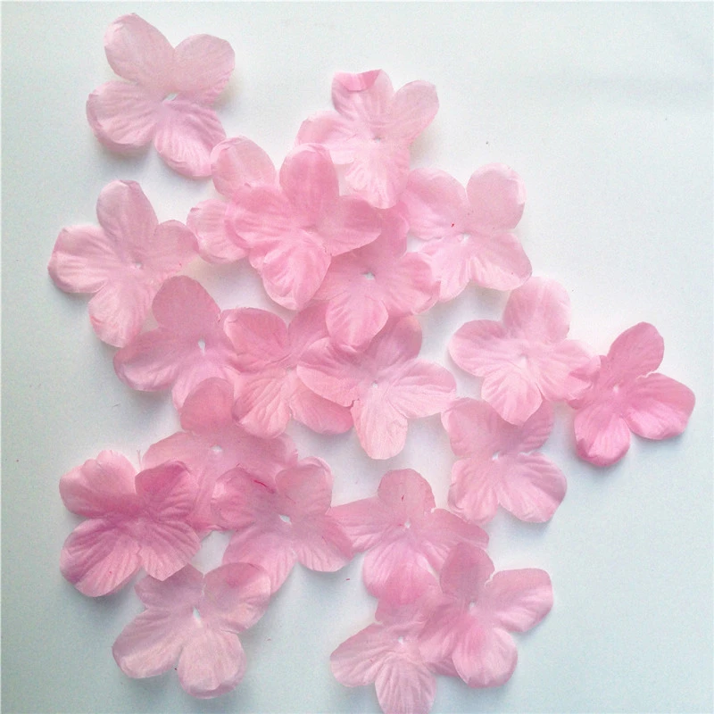 100/300/500Pcs Cherry Blossom Rose Flowers Wedding Petals Fake Artificial Silk Flowers Home Decoration Party Supplies