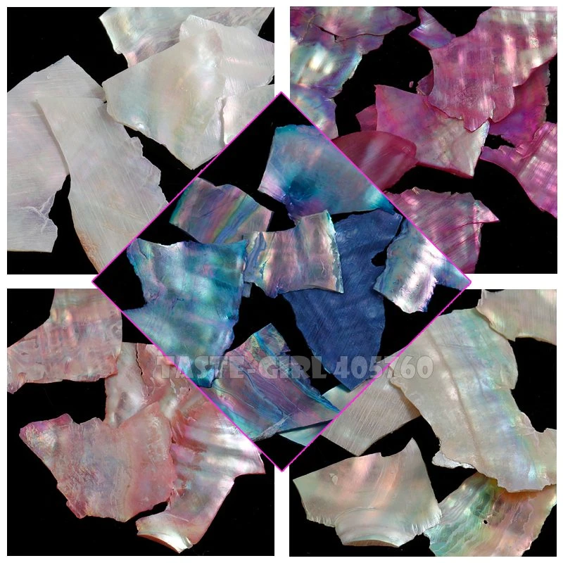 1 Jar Colorful 3D Irregular Abalone Natural Sea Shell Fragments Texture Nail Art Sequins Decal Slice DIY Tips