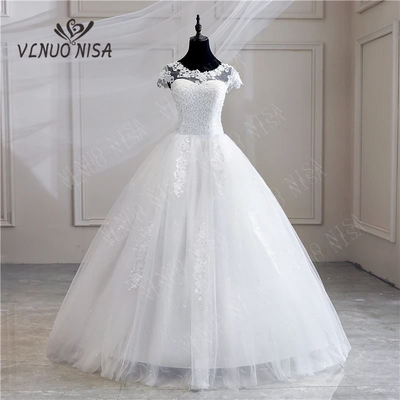 Robe De Mariee Grande Taille New Wedding Dress Lace appliques pearls Sweetheart Ball Gown Princess Plus Size Vintage Brides 25