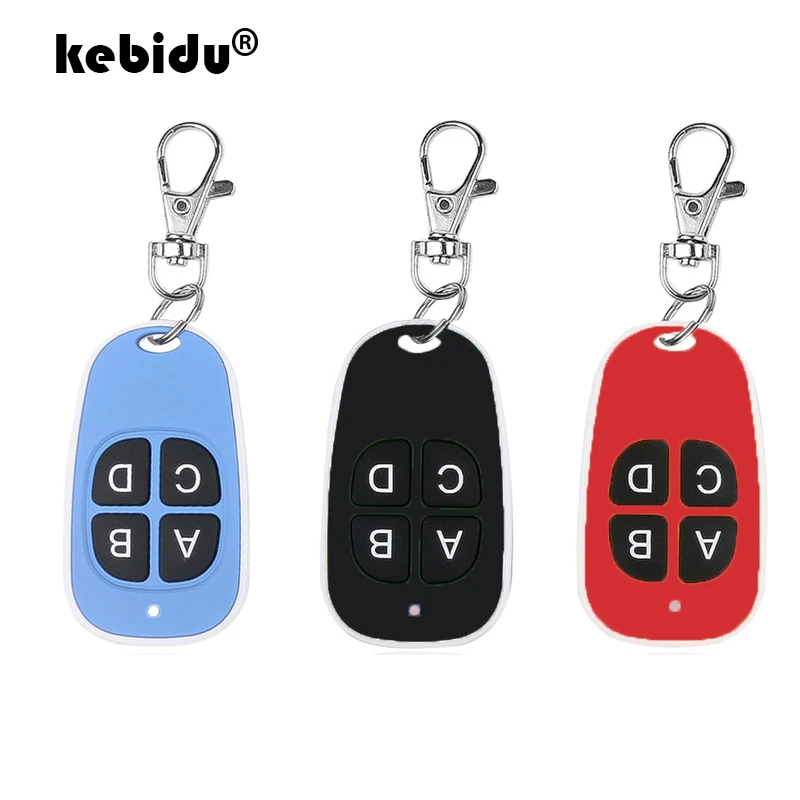 kebidu Remote Control RF 433mhz Electric Cloning 4 Channel Copy Code Gate Garage Door Opener Key Duplicator For Home