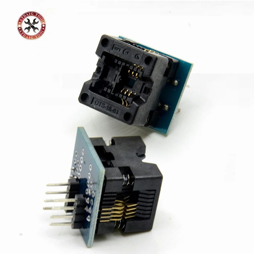 SOIC8 SOP8 to DIP8 EZ Socket Converter Module Programmer Output Power Adapter With 150mil Connector SOIC 8 SOP 8 To DIP 8