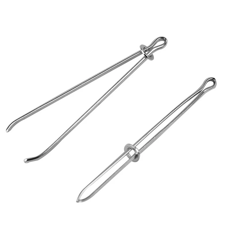 For Elastics Sewing Accessories DIY tool Elastic Cord Rope Threader Clip Self-Locking Tweezer Used AA8519