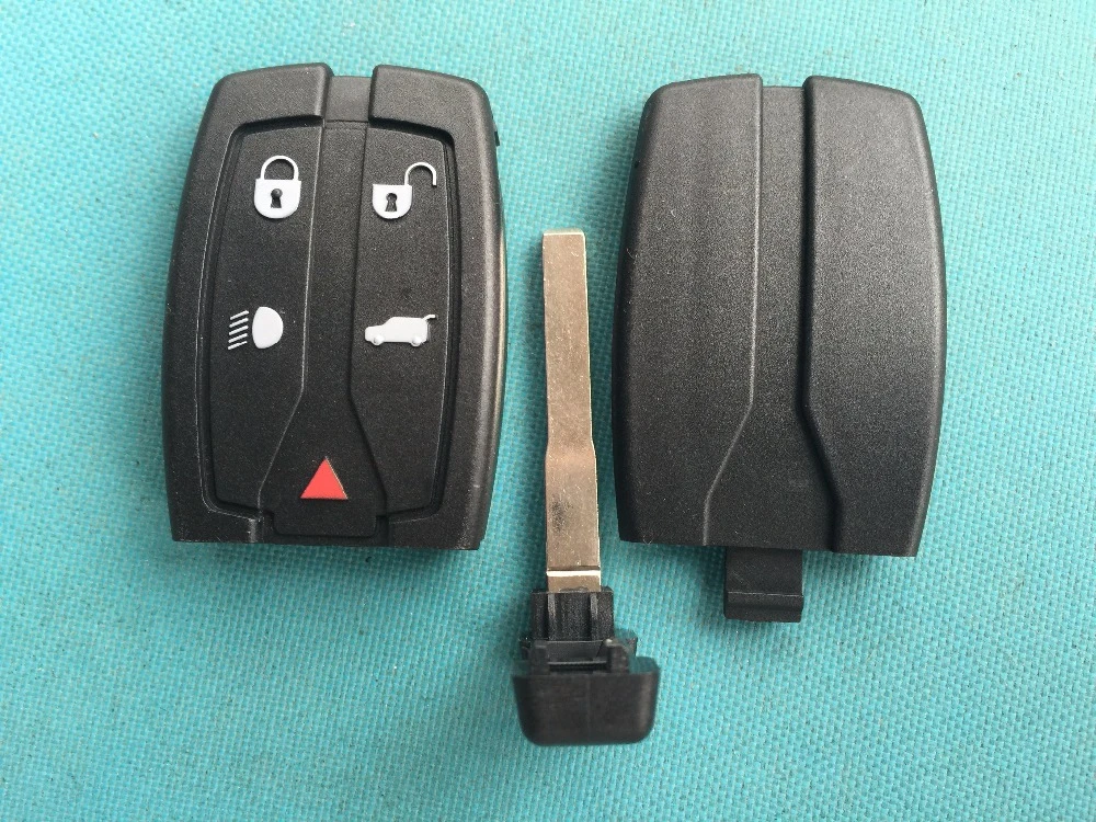 1Pc New Replacement Key Blank For LAND ROVER FREELANDER 2 5 Buttons Remote Smart FOB Case Shell Uncut Blade No Logo Auto Parts