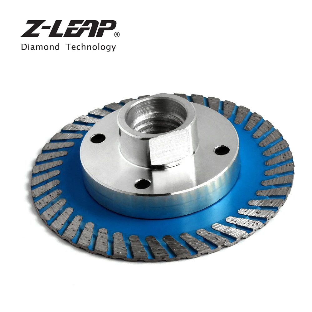 Z-LEAP 75mm Diamond Mini Turbo Cutting Blade With Removable Flange M14 5/8-11 Diamond Carving Disc Saw Blade For Stone Granite