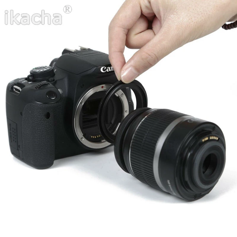 Camera Reverse Adapter Ring for Canon 58mm Macro Reverse lens Adapter Ring for Canon EOS EF Mount 550d 650d 450d 700d 1000d