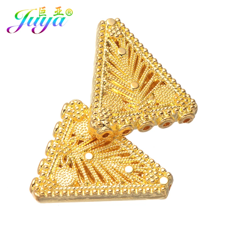 DIY Beading Jewelry Components Gold Separator Connector Accessories For Women Natural Stones Pearls Beadwork Jewelry Making