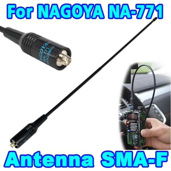 Latest SMA Female Dual Wide Band NA-771 Flexible Antenna Two Way Radio VHF/UHF 144/430MHz For BAOFENG UV-5R BF-888S Kenwood