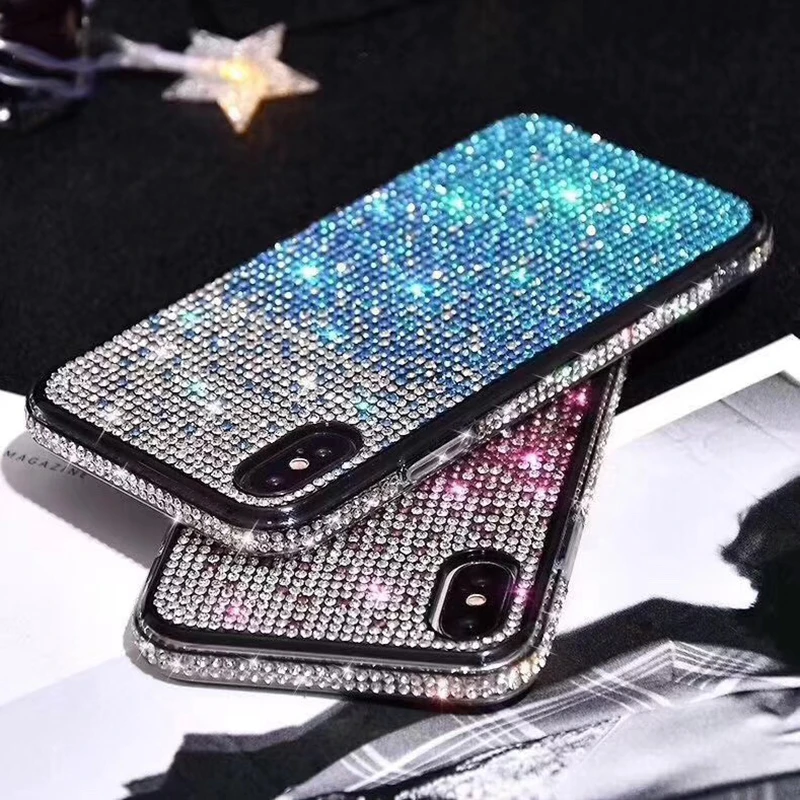 Luxury bling Glitter Plating soft silicon phone cover case for iphone 12 11 Pro 6 7 plus 8 X XS XR MAX all Diamond glitter back