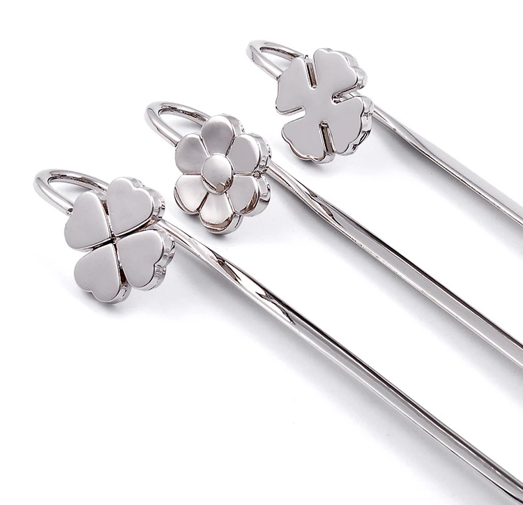 Delicate Clover Metal Bookmark Escolar Paper Book Marks Books Holder School Supplies Free Shipping