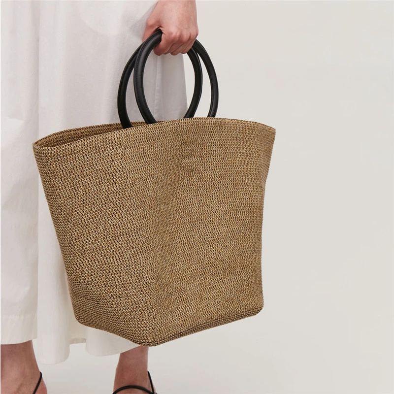 Hot Straw Bag Women Handbag Bohemia Beach Bags Handmade Wicker Summer Tote big Bags Rattan Shoulder Messenger Bags