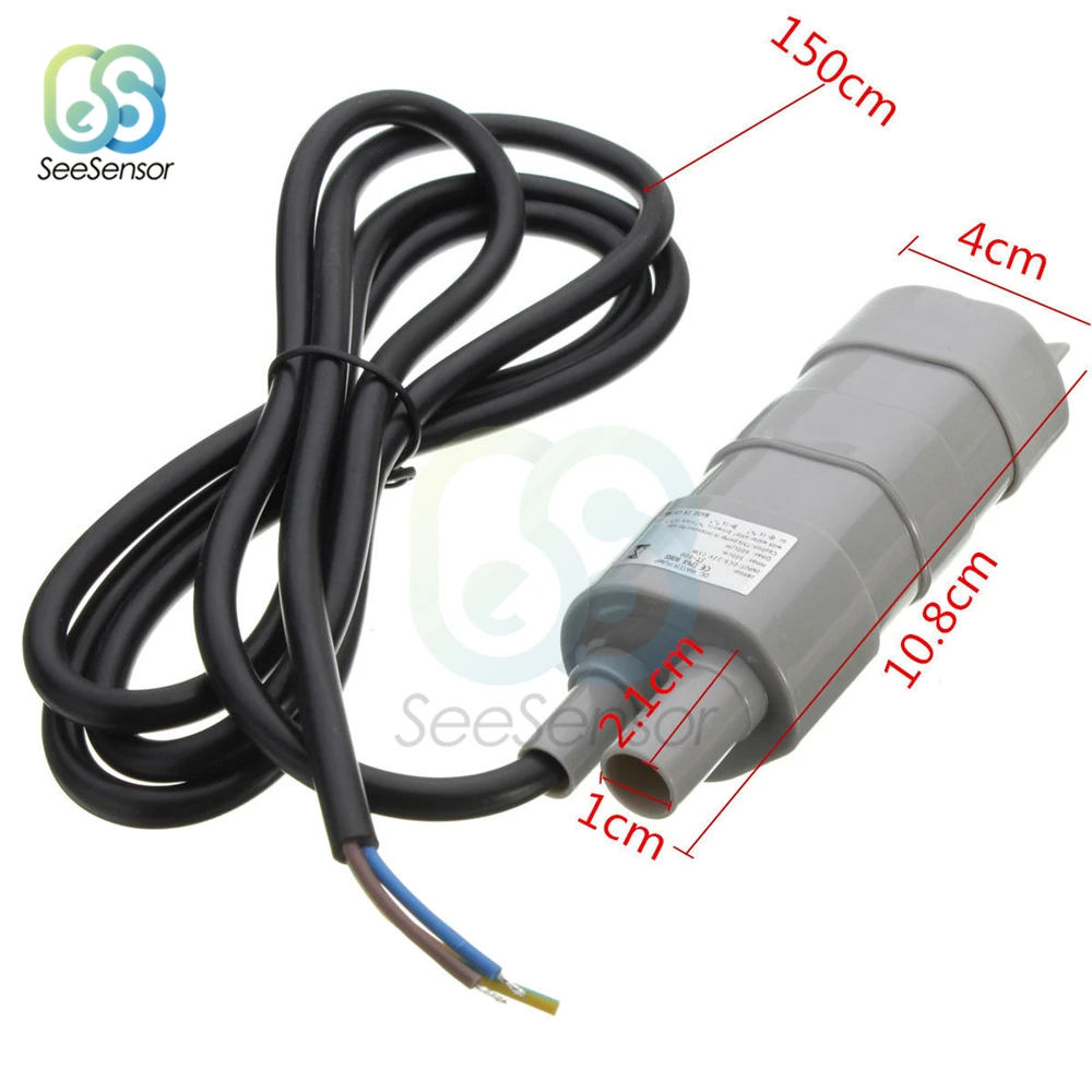 DC 12V 600L/H High Pressure DC Submersible Water Pump Micro Motor Water Pump for Garden Fountain Aquarium