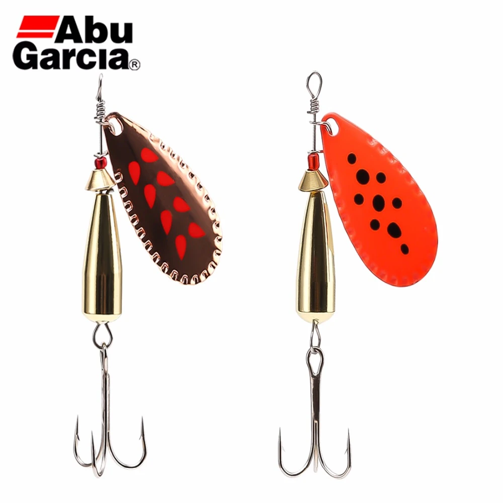 Abu Garcia Brand Droppen Spoon Fishing Lure 4g 6g 8g 10g Spoon Bait S/K/OR Color Ideal for Bass Trout Perch Pike Fishing