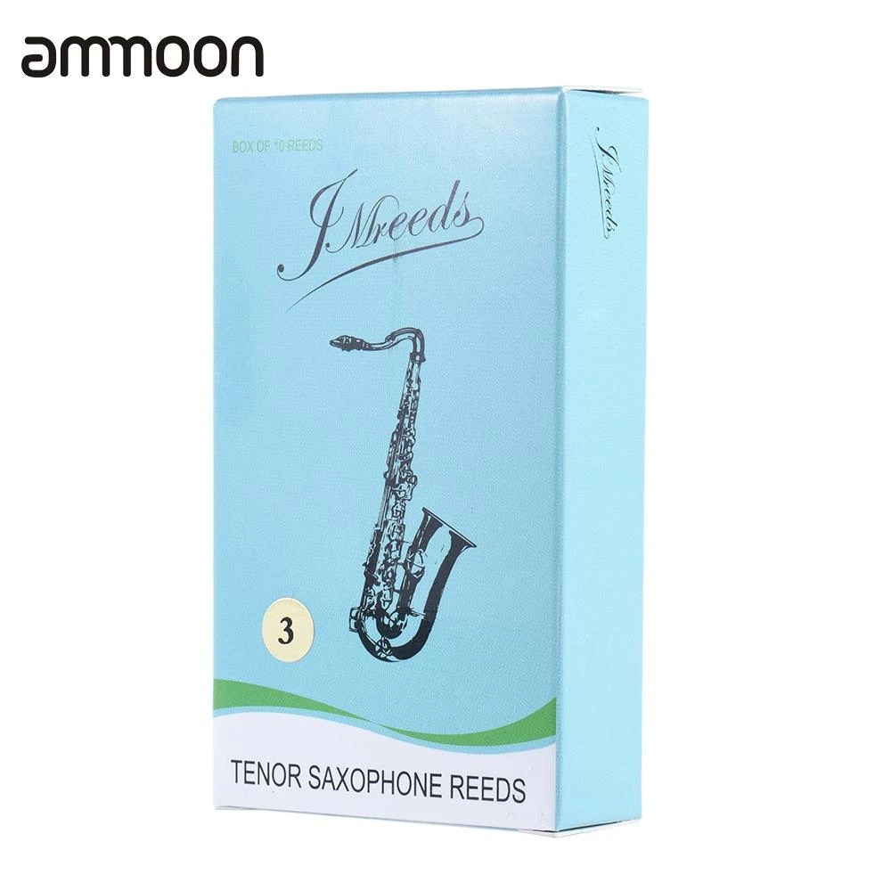 High Quality 10pcs Bb Tenor Saxophone Sax Bamboo Reeds Strength 3.0 / 2.5 / 2.0 for Option