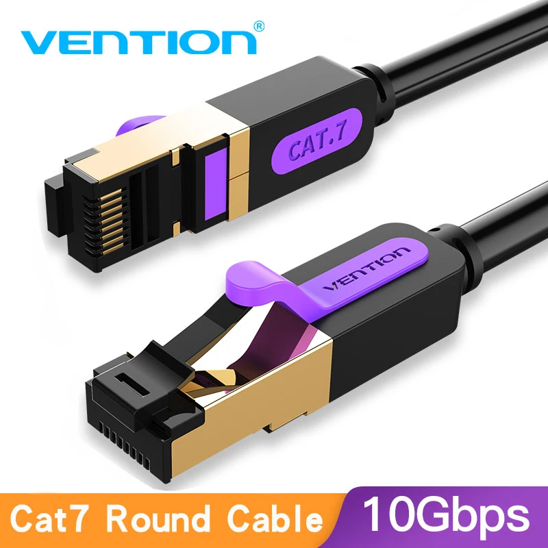 Vention Ethernet Cable Cat7 RJ45 Lan Cable SSTP Network Internet 5m 10m 20m Patch Cord Cable for PC Router Laptop Cable Ethernet