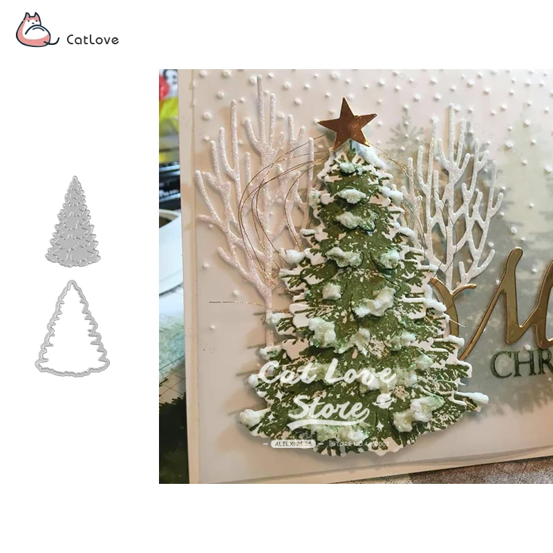 Christmas Tree Metal Cutting Dies Christmas Stencil For DIY Scrapbooking Paper Card Decorative Craft Embossing Die Cuts New 2019