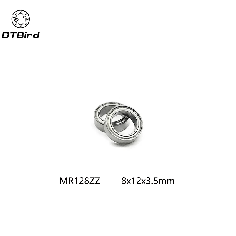 Free Shipping 10 PCS MR128ZZ ABEC-1 8X12X3.5 mm Deep groove Ball Bearings MR128 / L-1280 ZZ  Miniature MR128-2Z