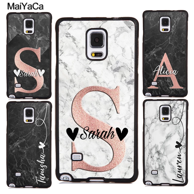 PERSONALISED INITIALS PERSONALIZED MARBLE Case For Samsung Galaxy S20 S10 S9 Plus A20e A21S A51 A71 A40 A50 A70 Note 20 Ultra