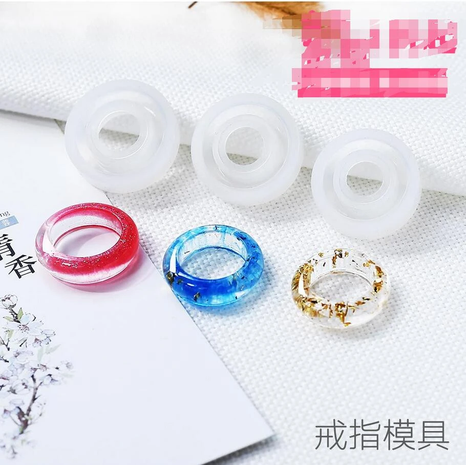 New Transparent Silicone Mould Dried Flower Resin Decorative Craft DIY arc ring mold Type epoxy resin molds for jewelry