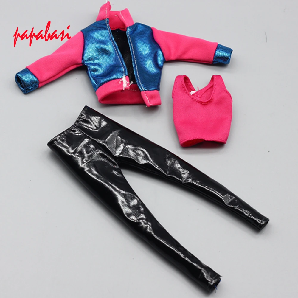 1Set Fashion Outfit Casual Daily Travel Dress Up Long Sleeve Shirt Pants Trousers Clothes For 1/6 Doll Accessories Toy