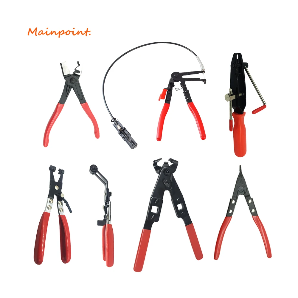 Cable Type Flexible Wire Long Reach Hose Clamp Pliers circlip pliers Multi-tool Car Repairs  Removal Hand Tools  Alicates