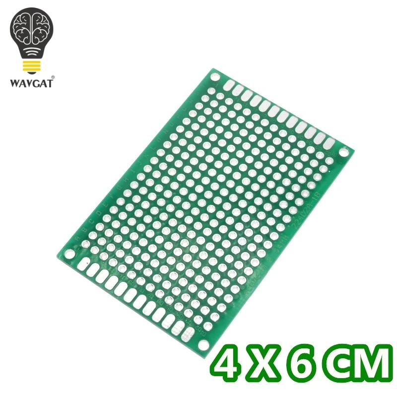 WAVGAT 4x6cm Double Side Prototype PCB diy Universal Printed Circuit Board