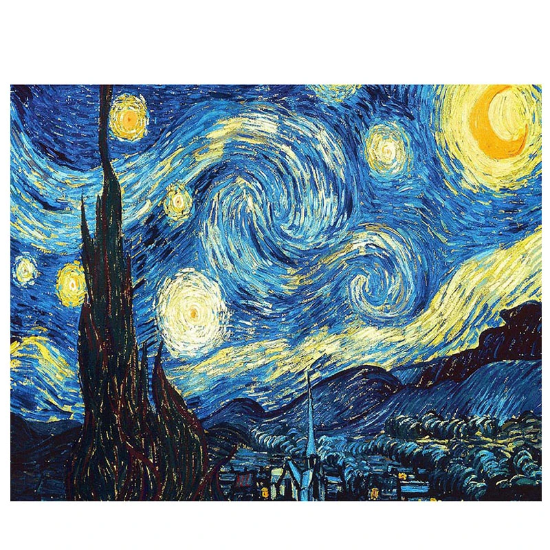 Van Gogh Starry Night DIY 5D Diamond Embroidery Cross Stitch kits Abstract Painting Resin diamond painting mosaic Hobby Craft