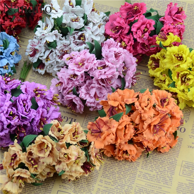 10pcs/lot 4.5cm  EVA Mini Head Single color PE Rose Foam Flower Bouquet Solid  Scrapbooking Headmade Artificial Rose DIY Flower