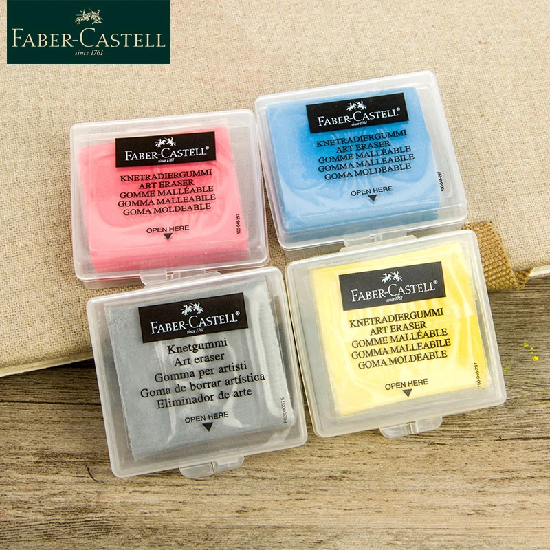 Faber-Castell Plasticity Rubber Soft Eraser Wipe highlight Kneaded Rubber For Art Pianting Design Sketch Plasticine Stationery