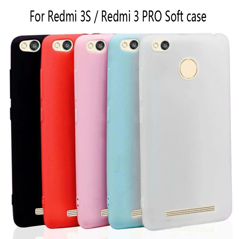 Ultra-thin Matte TPU Case For Xiaomi Redmi 3S 3 Pro Back Cover Silicon soft case For Redmi 3 S Pro