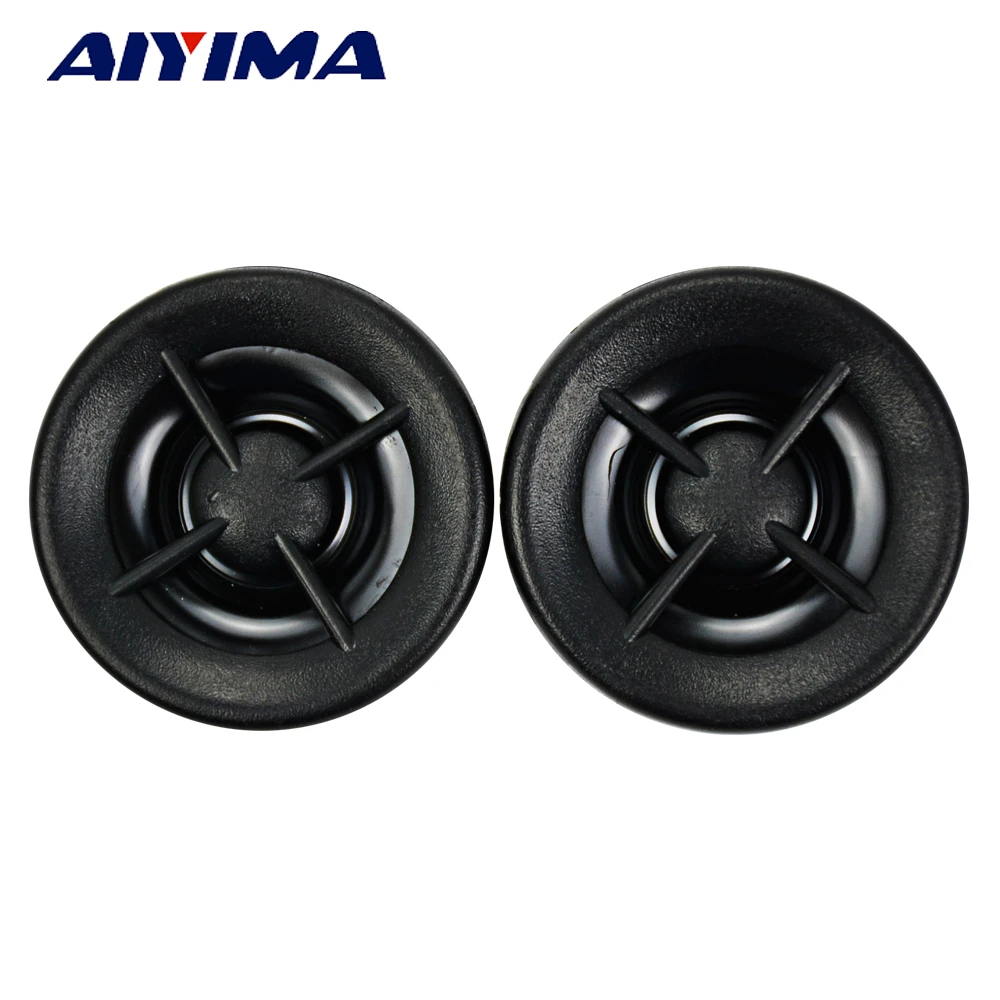 AIYIMA 2Pcs 1Inch Mini Audio Portable Speakers 8 Ohm 20W Neodymium Magnetic Car Tweeters High-pitched Speaker