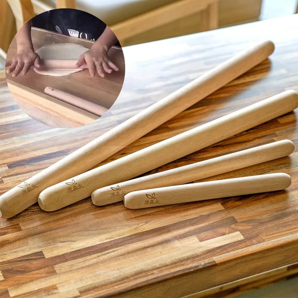 1PC Brand New Wooden Rolling Pins For Bake Kitchen Tool Accessory Supplies Dumpling Noodles Cookie Pie Making Tools